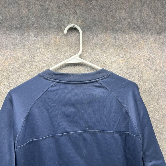 Greg Norman Sweatshirt Mens Large Blue Attack Life Shark Golf Crewneck Pullover - Picture 10 of 12